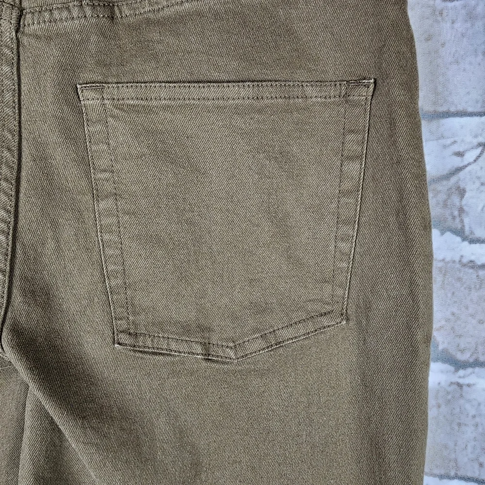 OAK + FORT Cotton Twill Ankle Pant Straight Leg Tobacco Size 32 - Picture 6 of 9